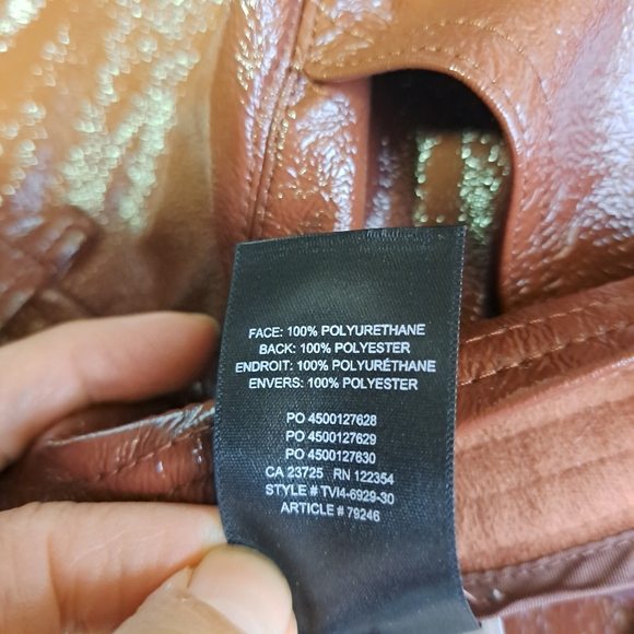 Aritzia Wilfred Faux Leather Funk Pant in Rustique - Picture 8 of 16